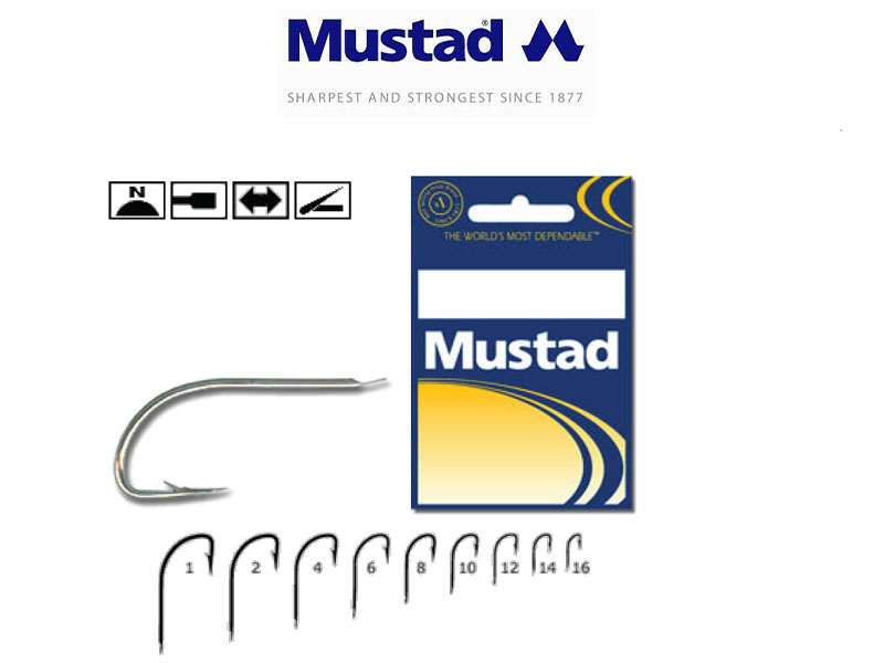 Mustad Hook Black 220A N° 09 pz. 50